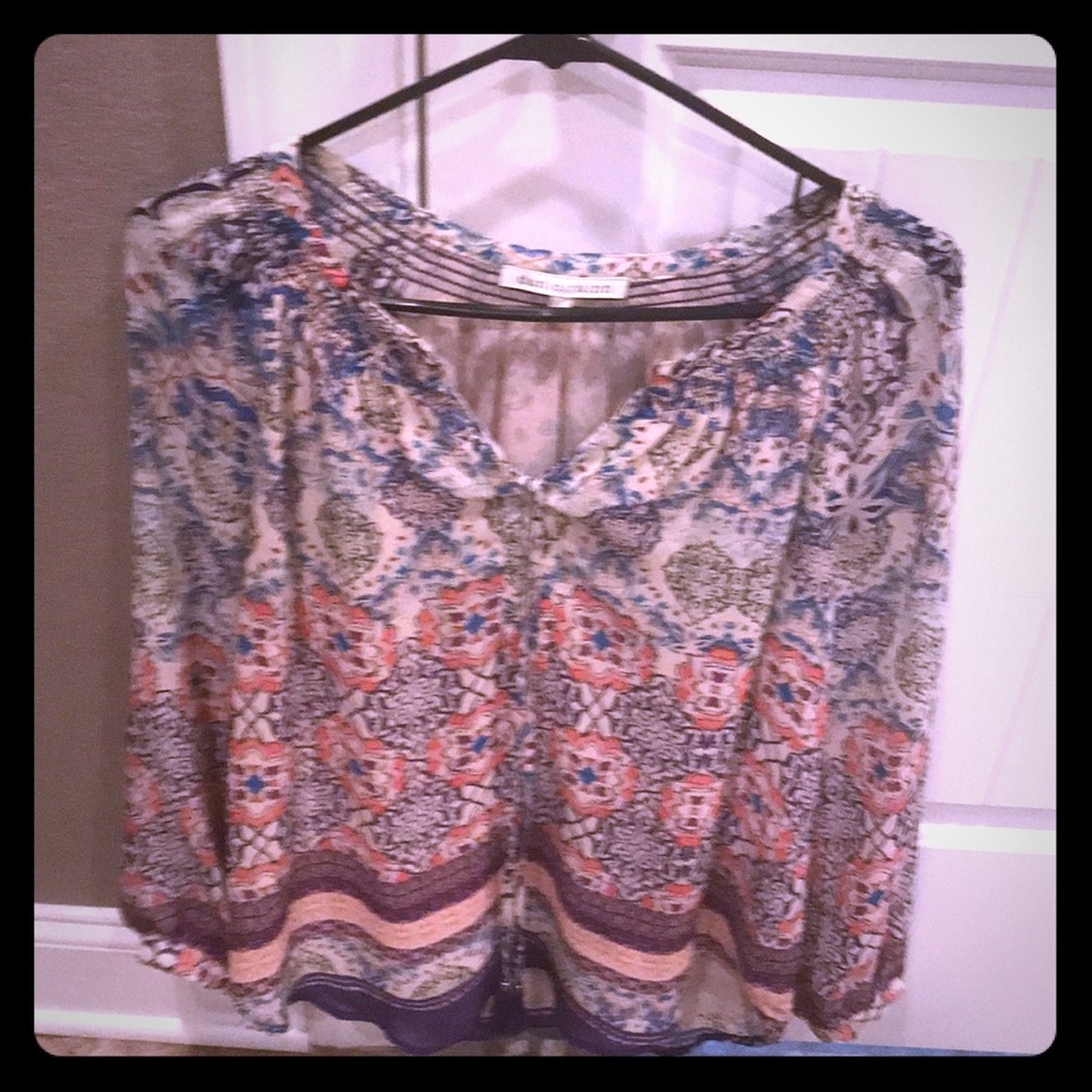 Danielle rainn Beautiful  cool colors BoHo shirt